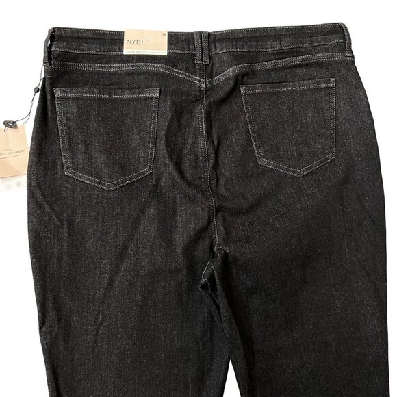 NYDJ NEW Sheri Slim Curve Shaper Womens 18 Jeans Black Denim Stretch Capsule - Picture 6 of 14